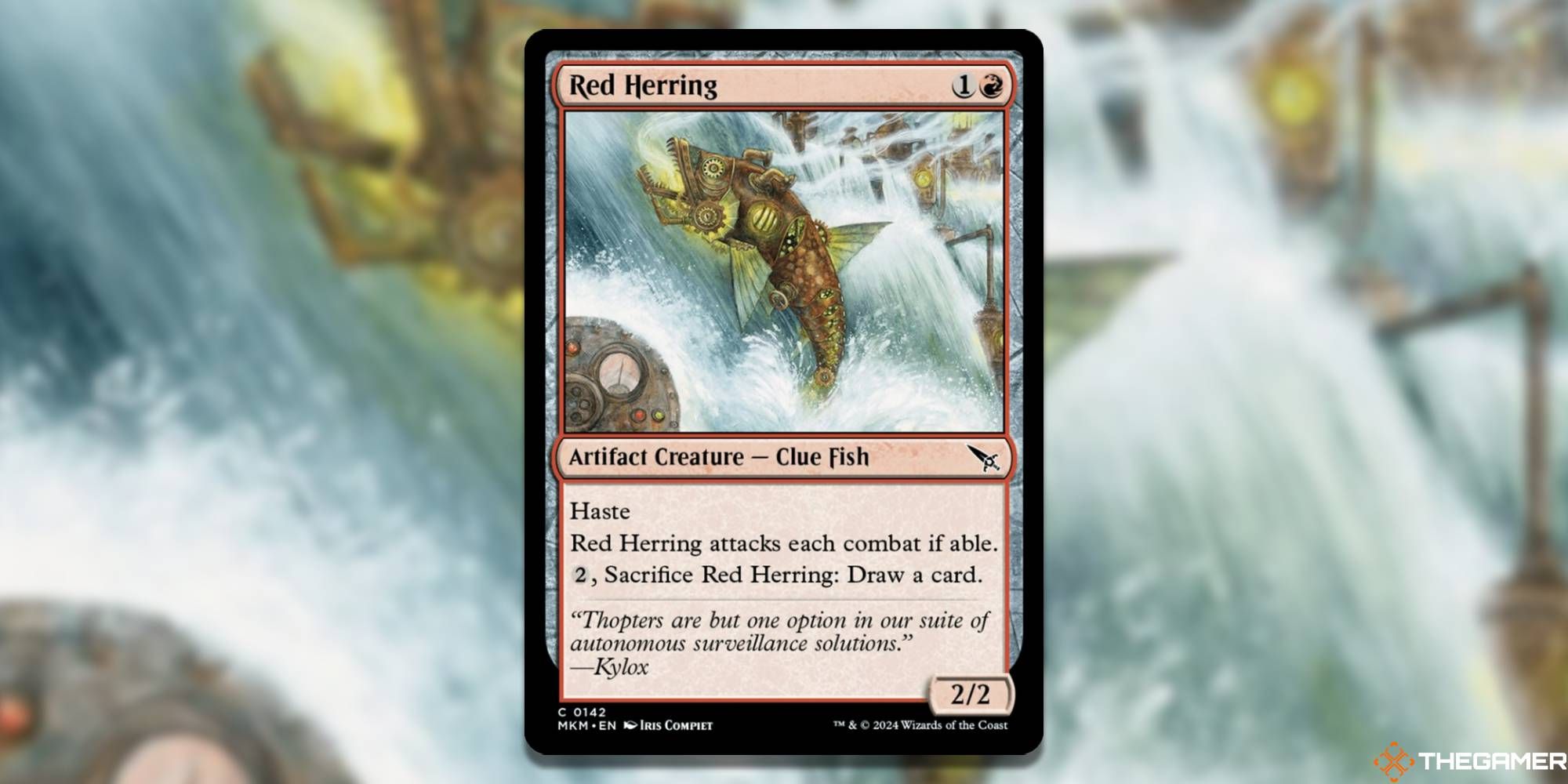 MTG Red Herring card and art background
