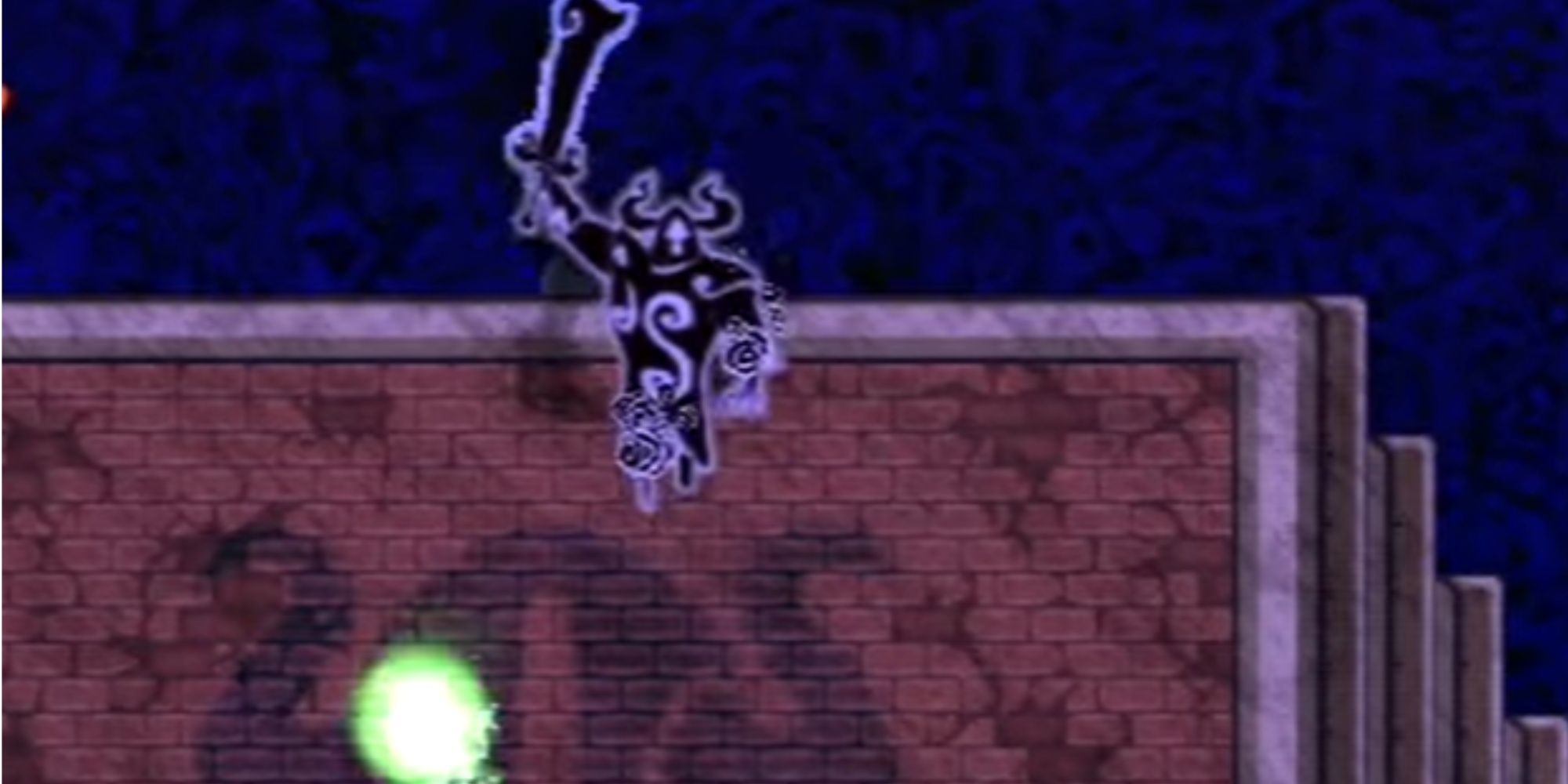 Phantom Ganon with its sword raised in Four Swords Adventures