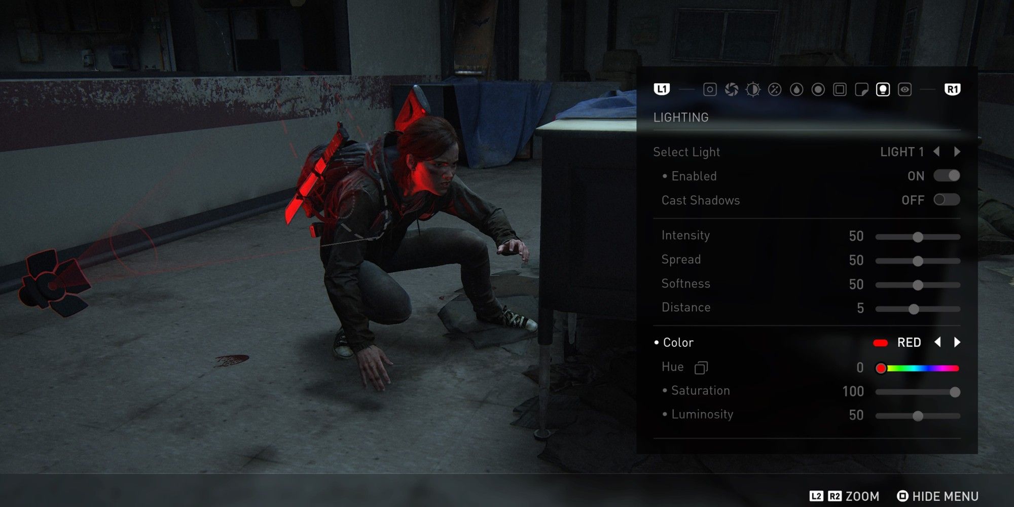 Playing with lights in The Last of Us Part 2 Remastered