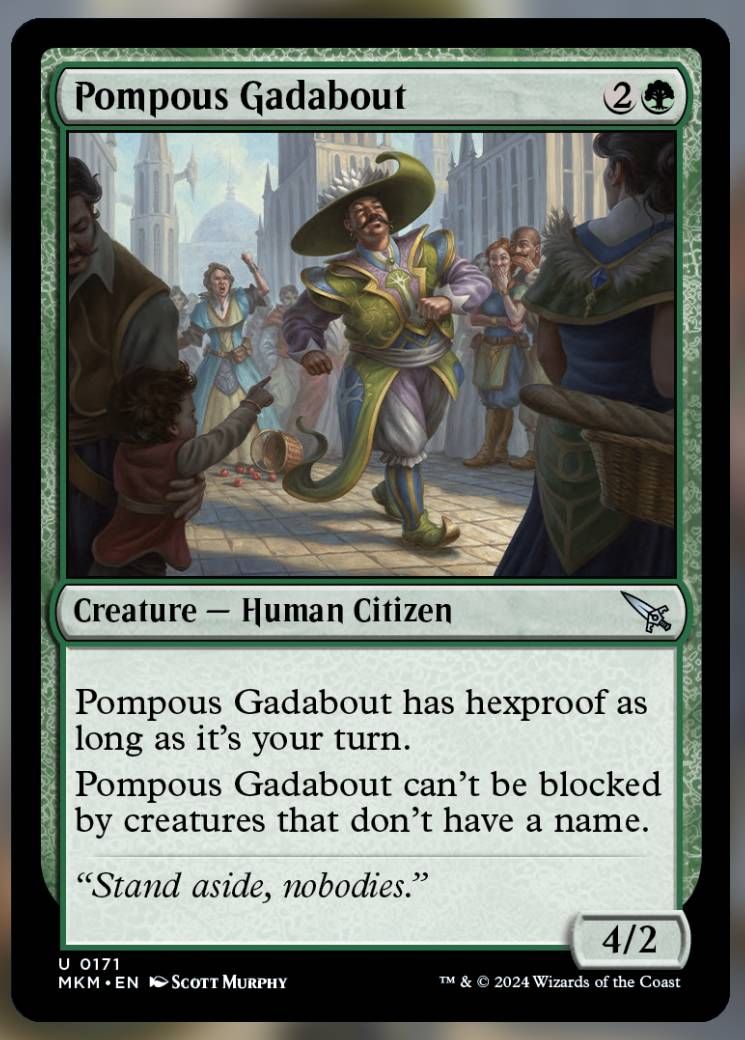 Pompous Gadabout