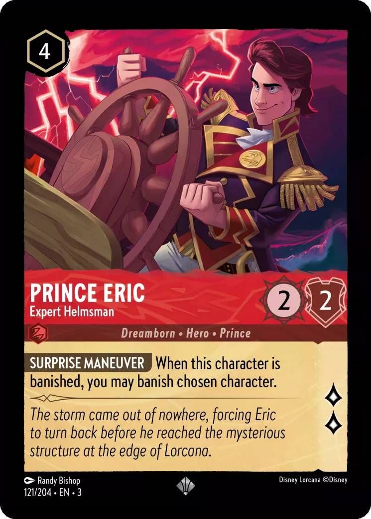 prince eric, expert helmsman lorcana