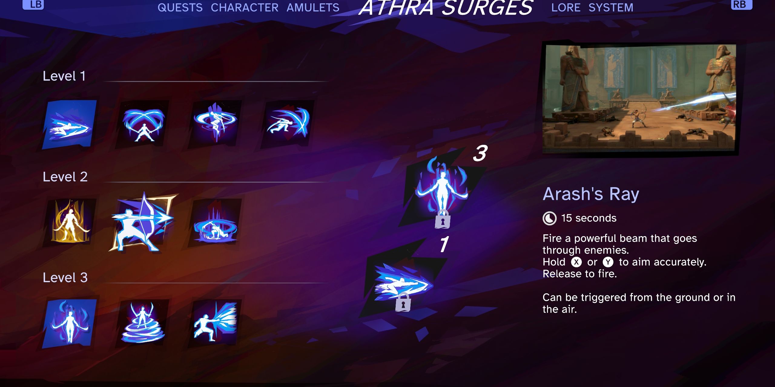 Prince of Persia: The Lost Crown Arash's Ray Athra Surge
