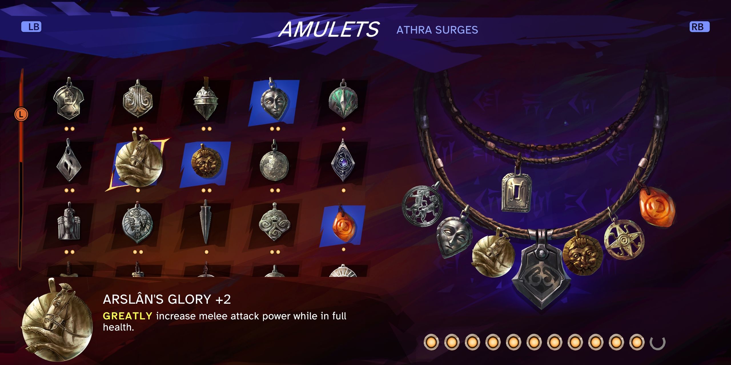 Arslan's Glory Amulet in Prince Of Persia: The Lost Crown