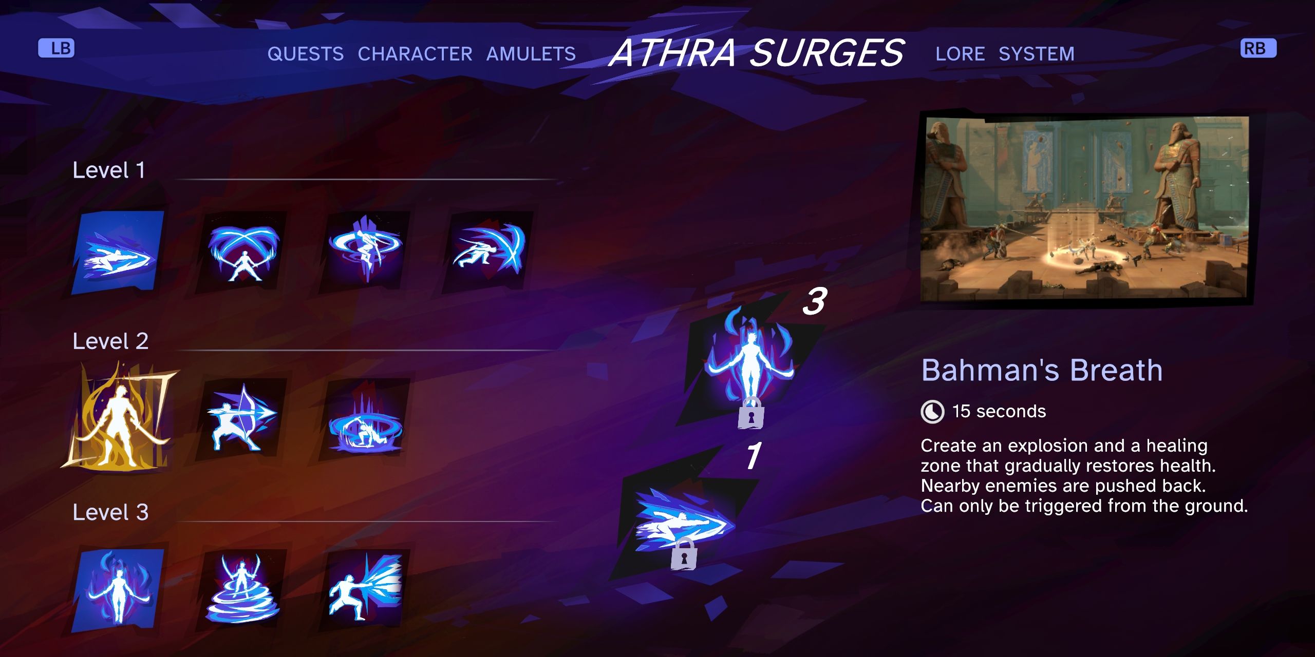 Prince of Persia: The Lost Crown Bahman's Breath Athra Surge