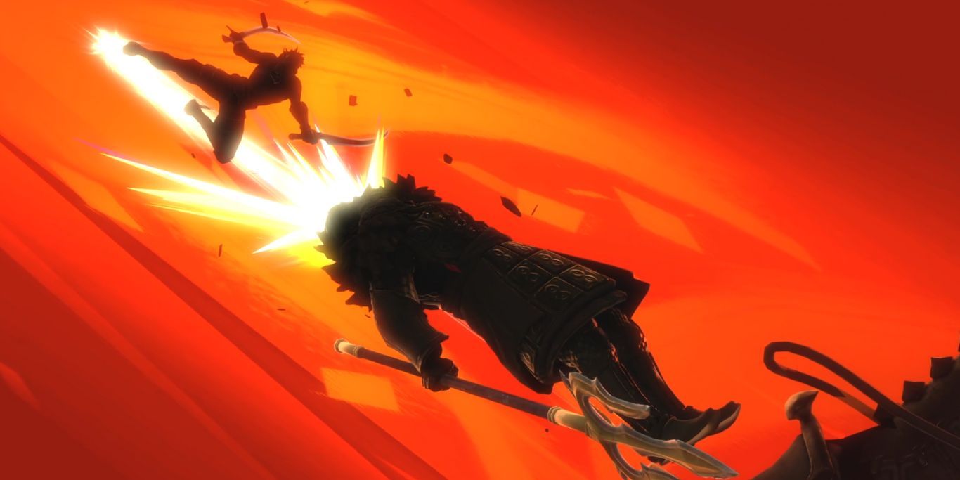 Prince Of Persia The Lost Crown Sargon Dropkicking General Uvishka