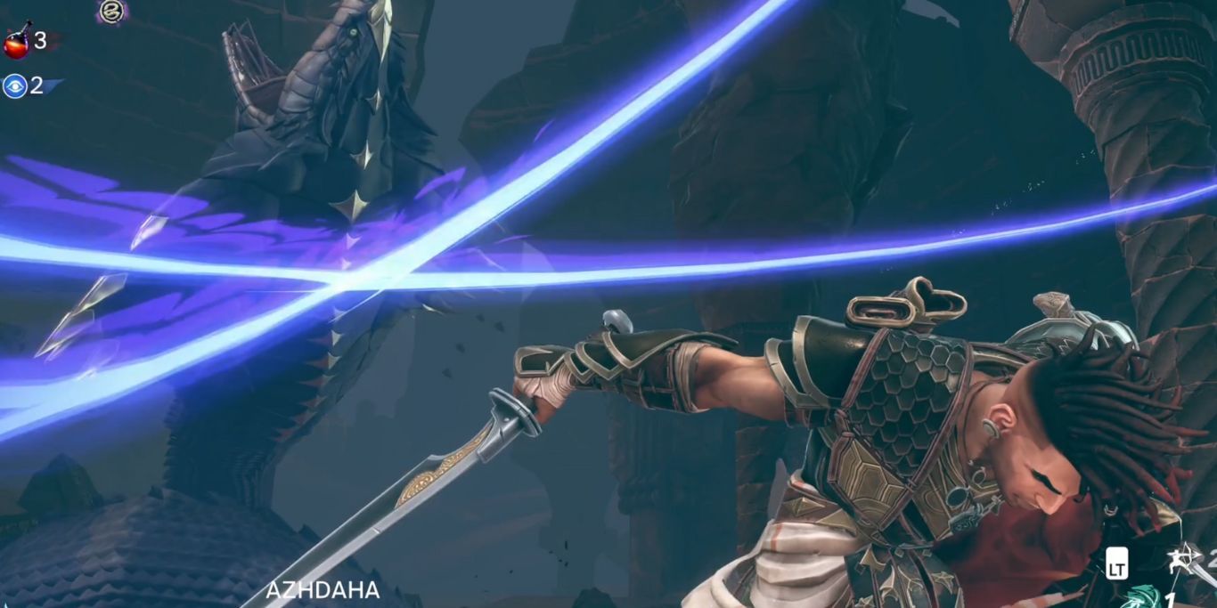 Prince Of Persia The Lost Crown Slashing Up Azhdaha