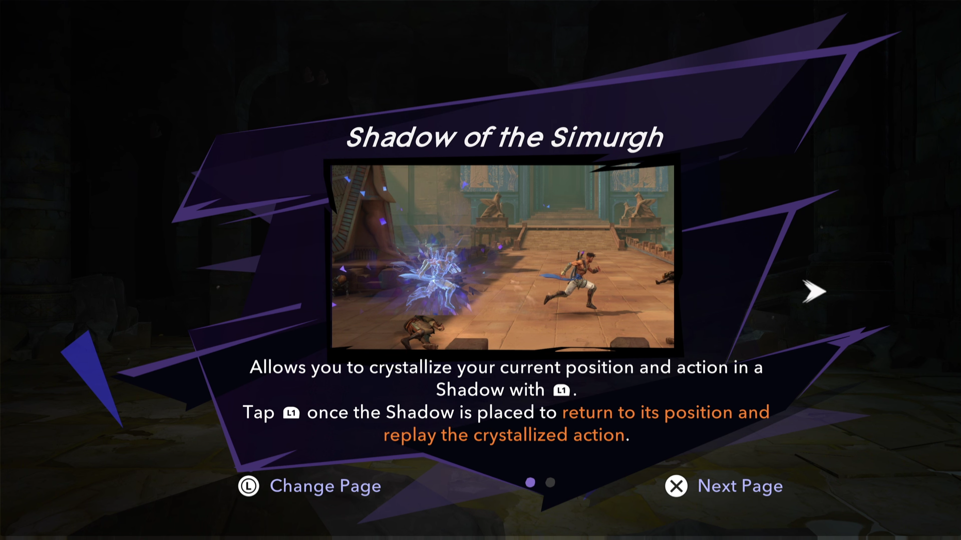Sargon unlocking the Shadow of the Simurgh Time Power in Prince of Persia: The Lost Crown.