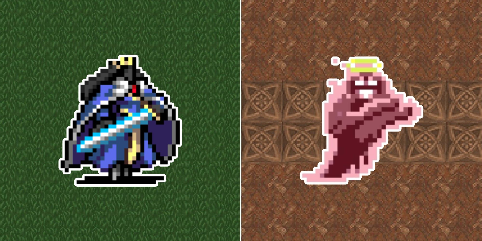 Sprites of Queen Sigma And Toastie from Vampire Survivors