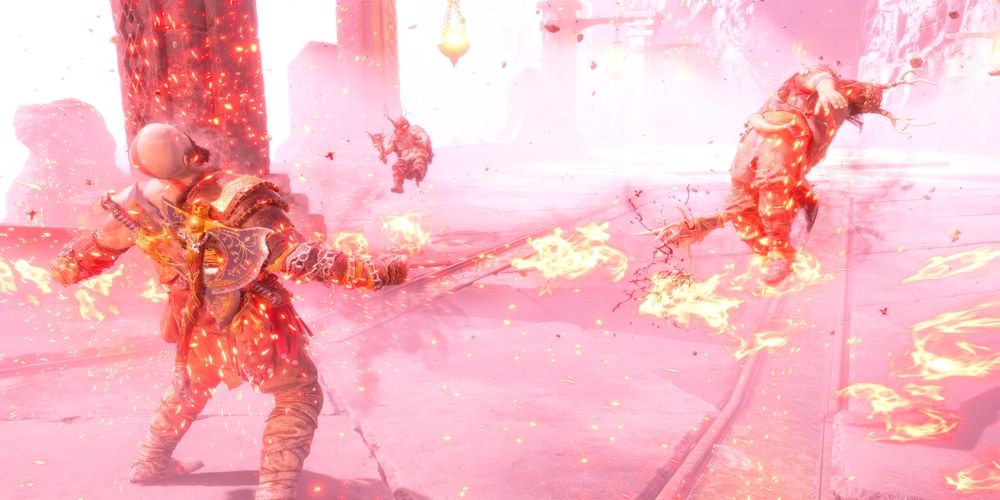 Kratos raging in God of War Ragnarok: Valhalla