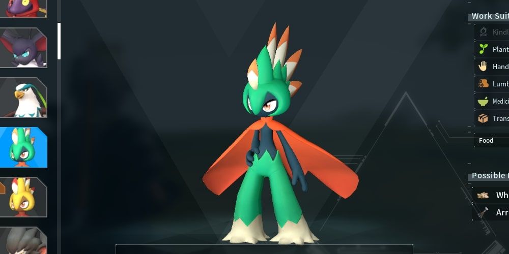 Robinquill Grass Pal Palworld