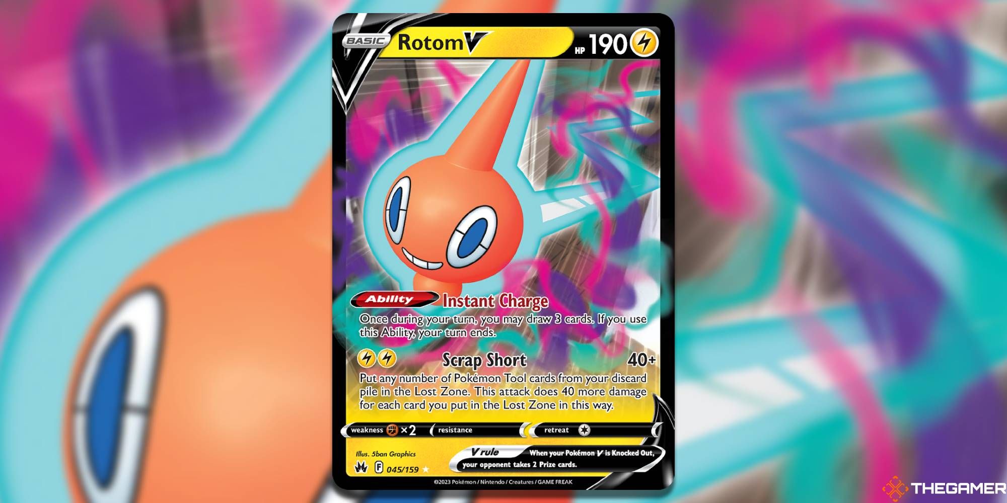 Rotom V from the Pokemon TCG
