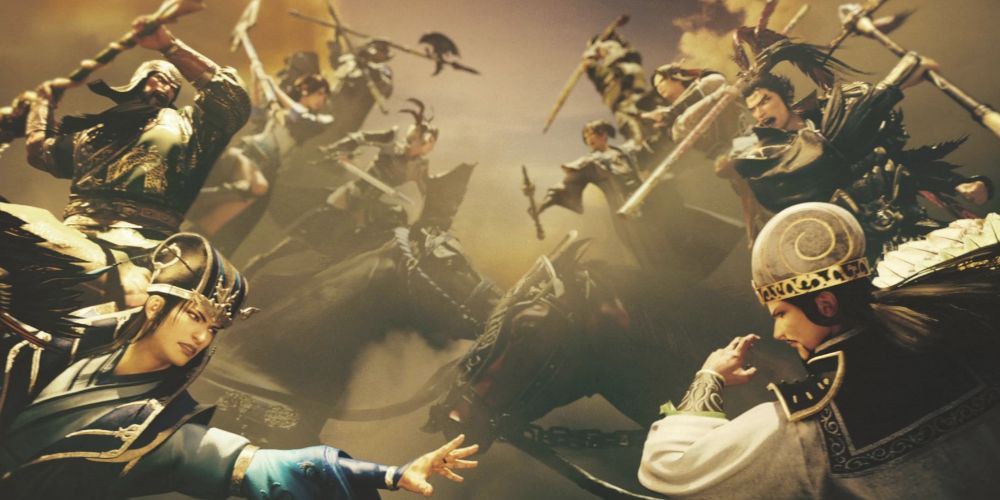 Two armies face off in Dynasty Warriors nine.
