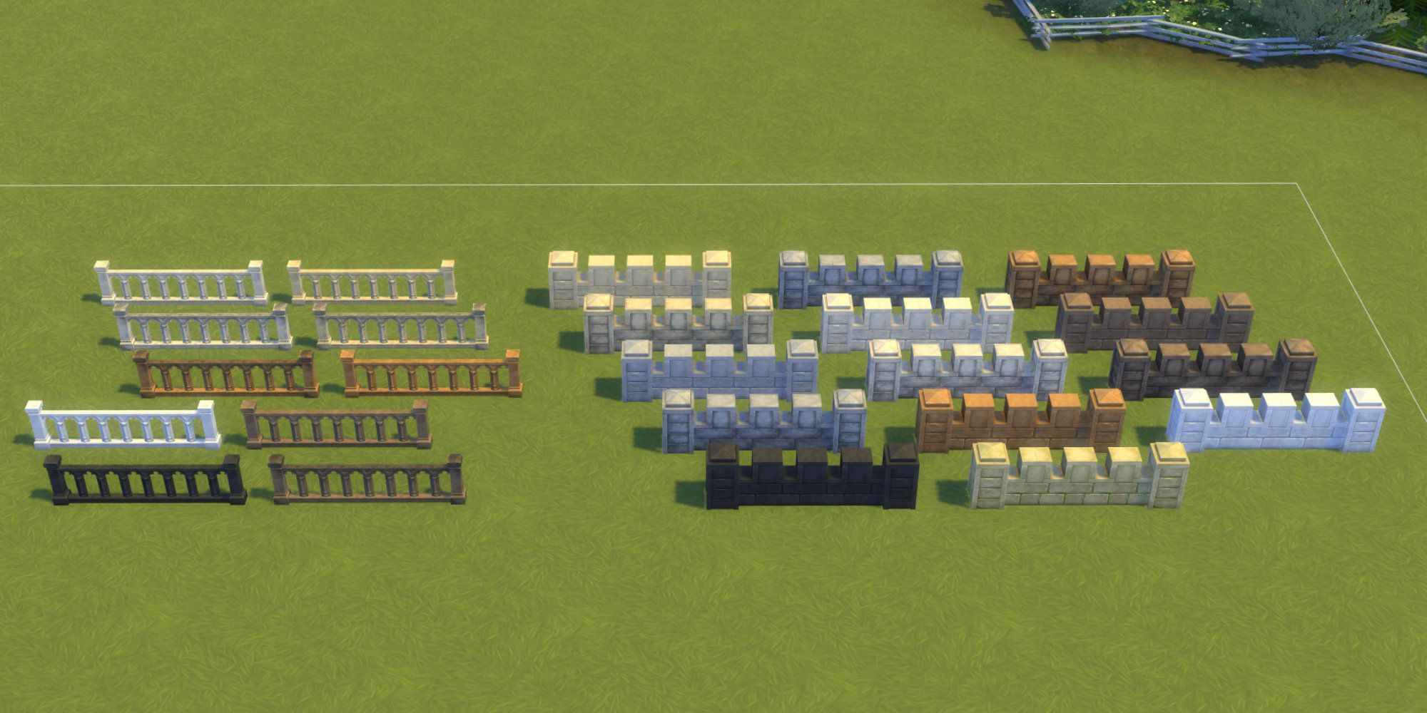 Sims 4 Castle Estate Fences