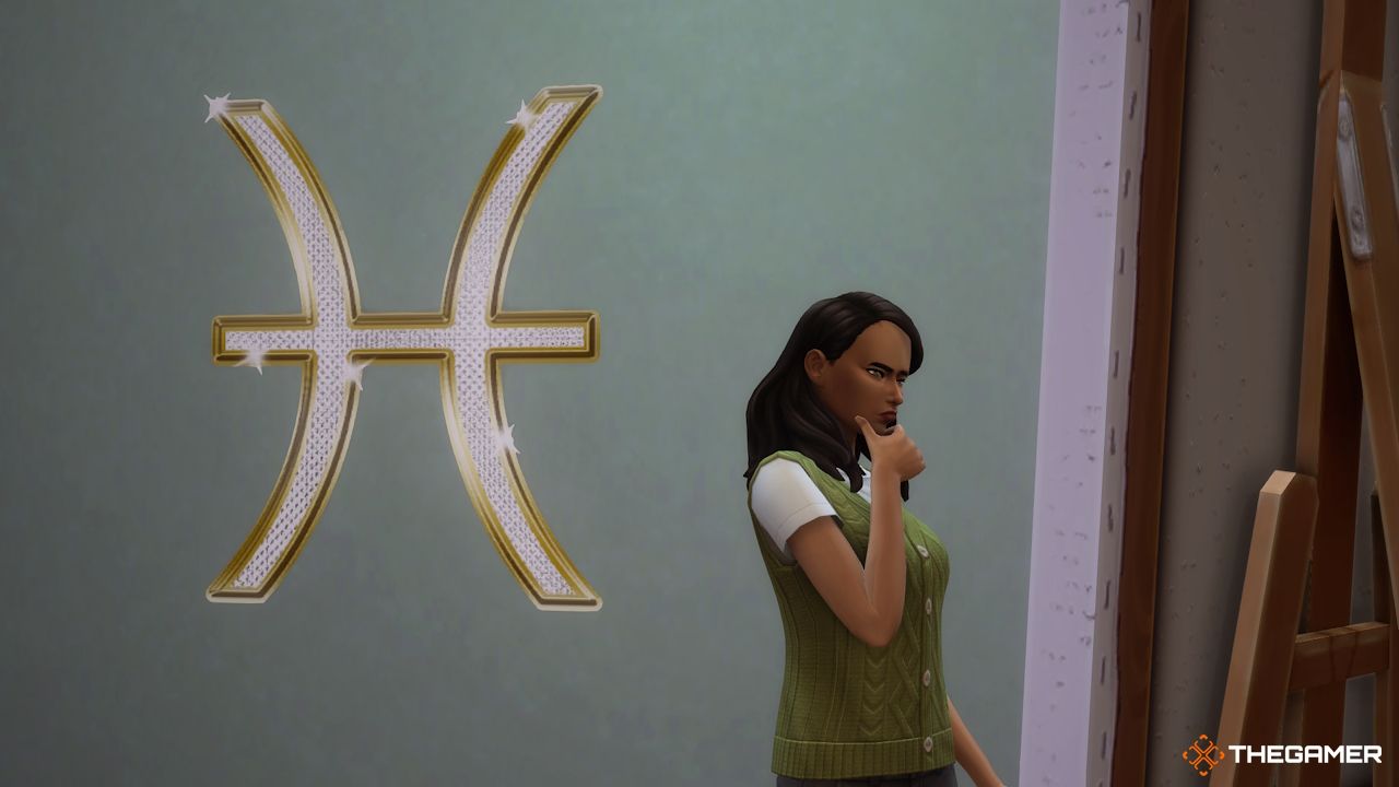 The PIsces Sim in the Zodiac Challenge in a green room