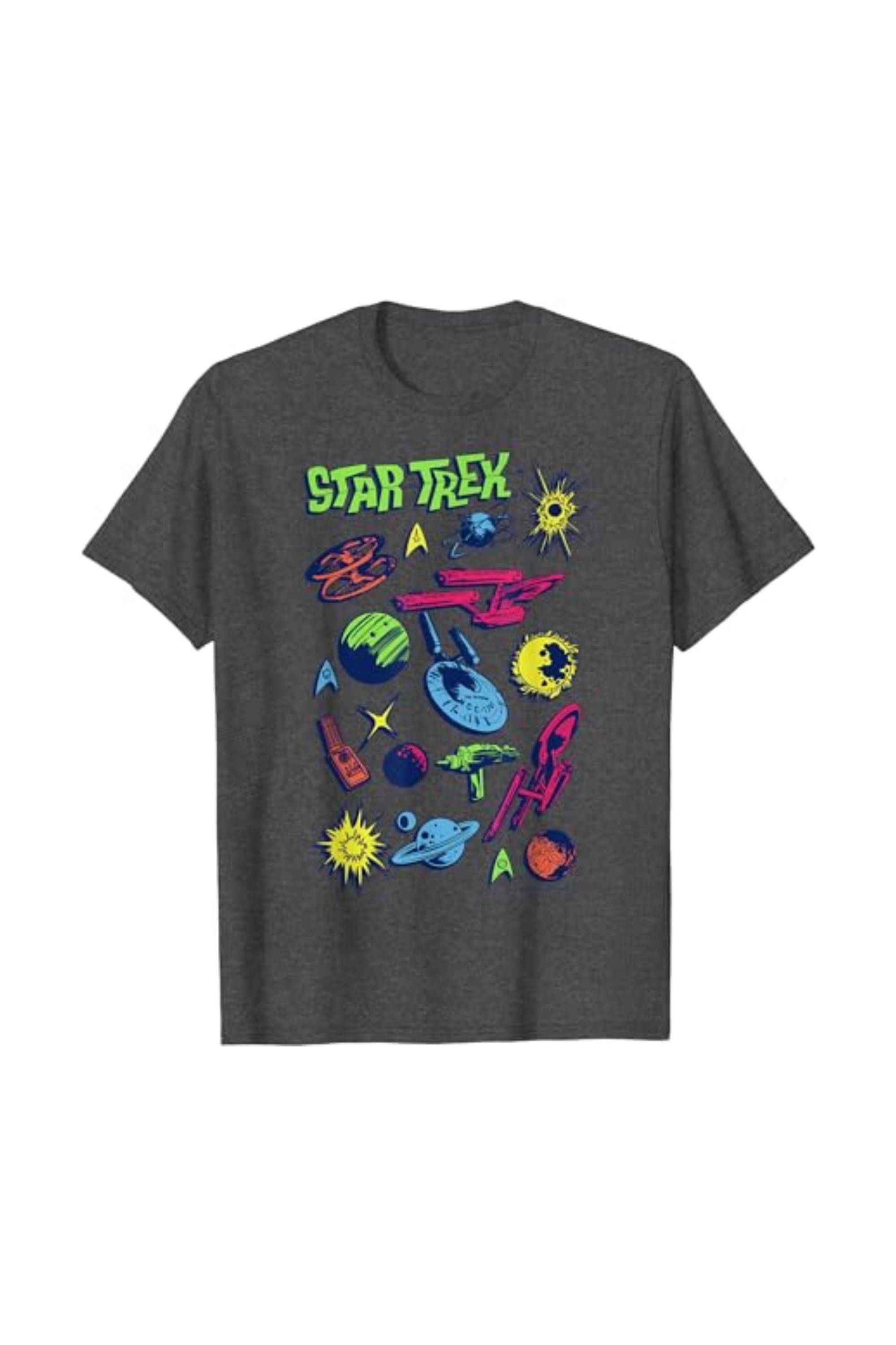 Star Trek Original Series Neon Retro Icons T-Shirt