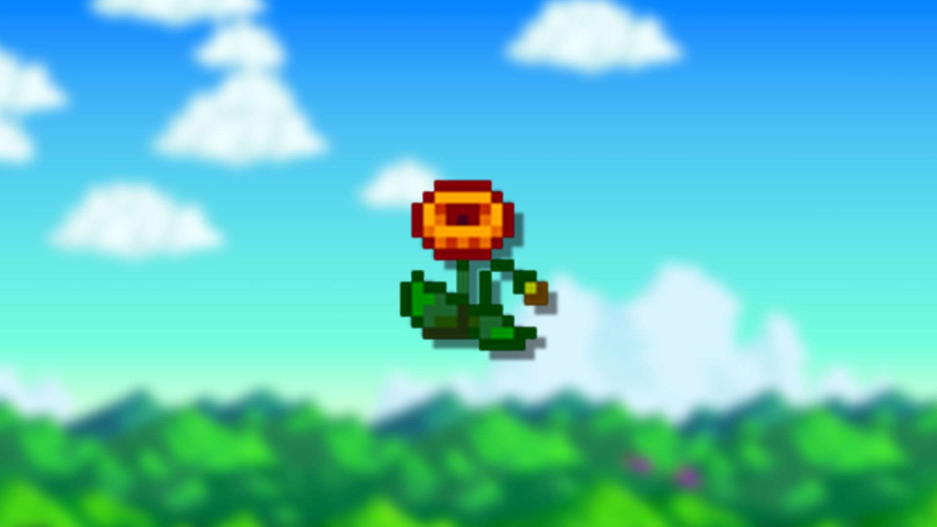 stardew valley poppy png on scenery background