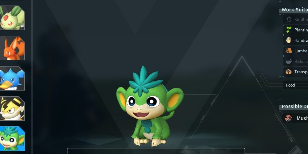 Tanzee Grass Pal Palworld
