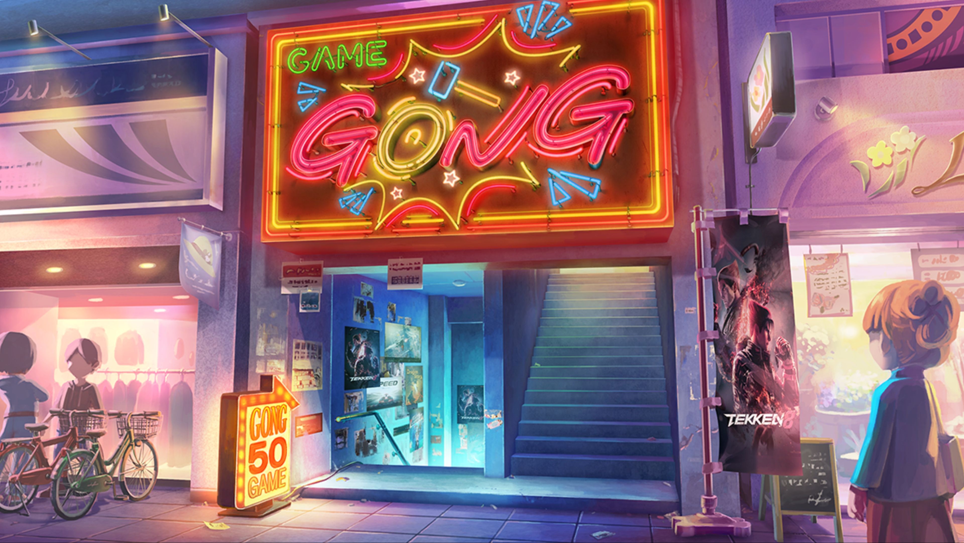 Concept Art for the Gong Region of Arcade Quest in Tekken 8