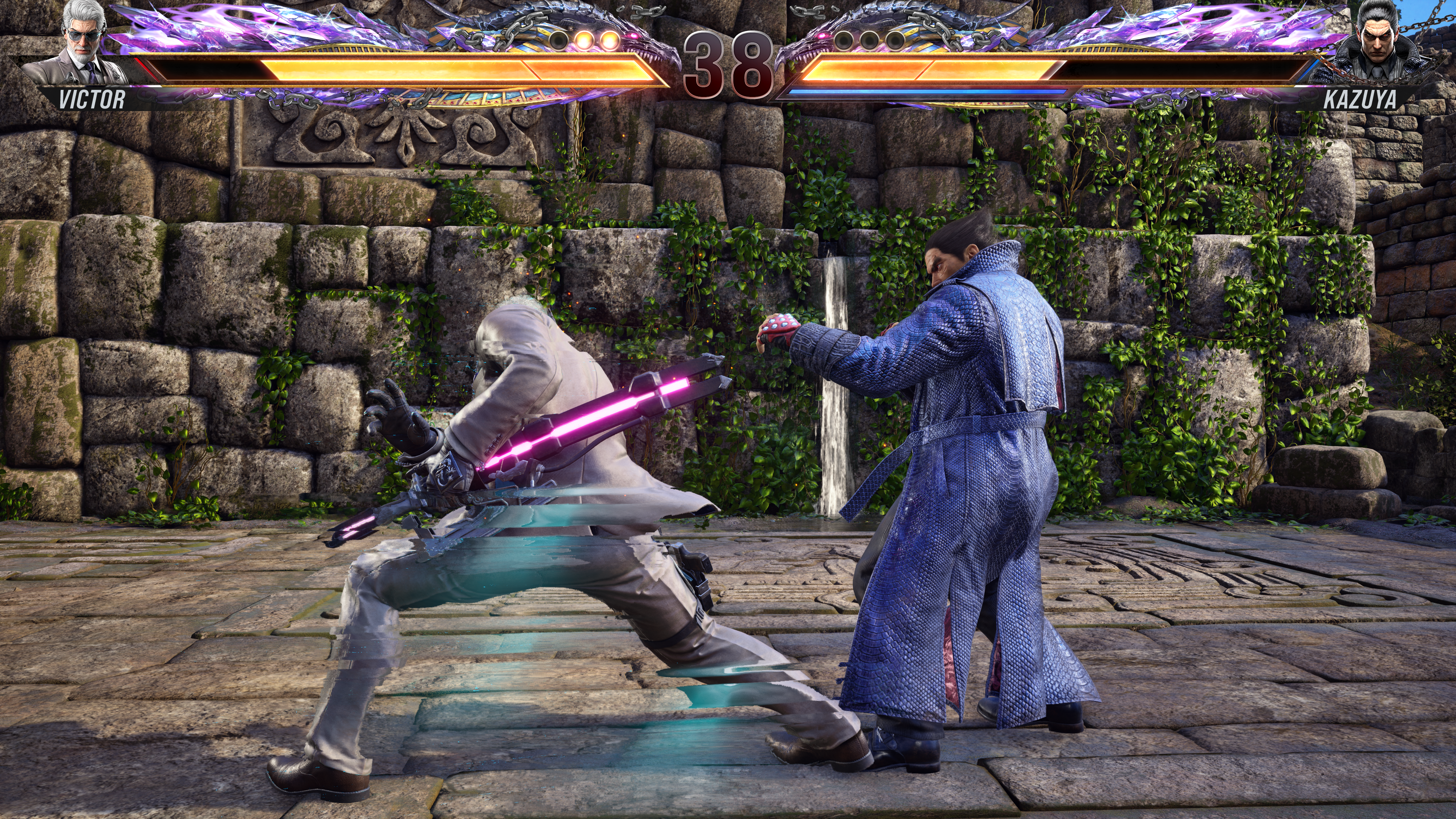 Victor entering his Iai Stance in Tekken 8