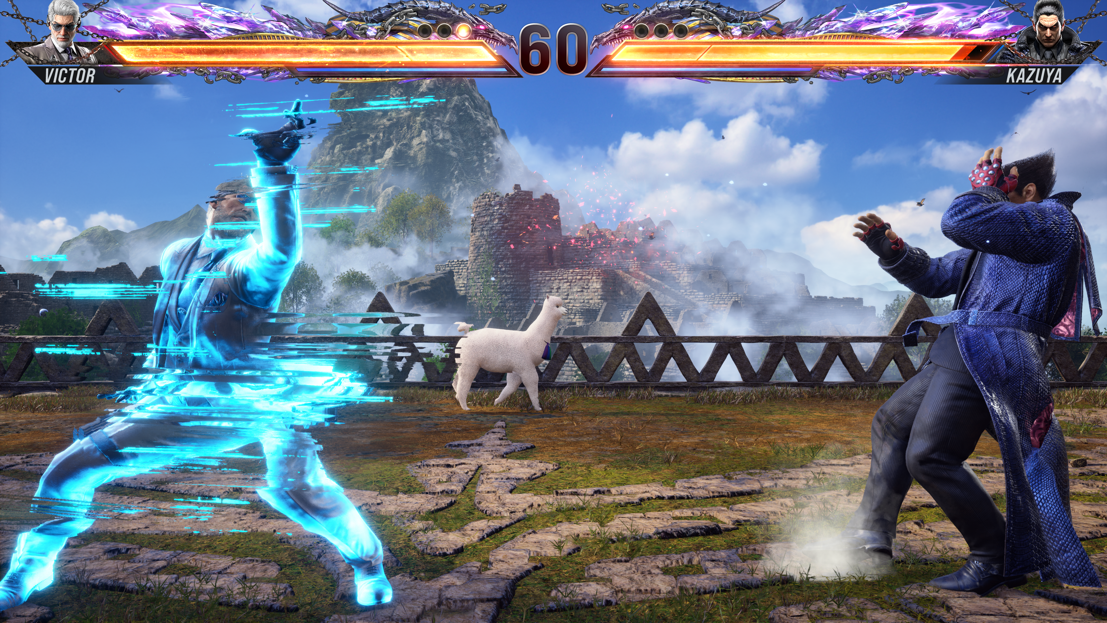 Victor teleporting backward in Tekken 8