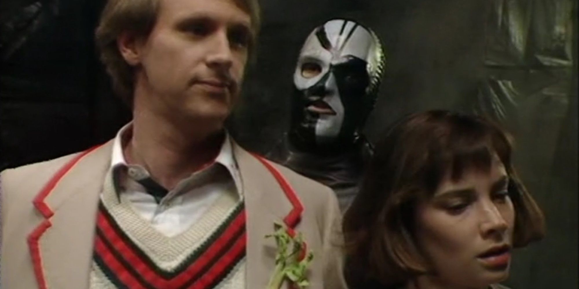 A still from the classic Doctor Who episode The Caves of Androzani.
