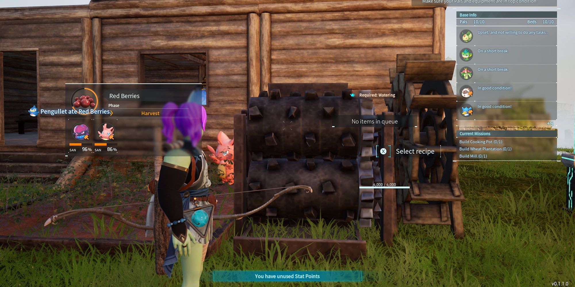 The Crusher in Palworld, at a base