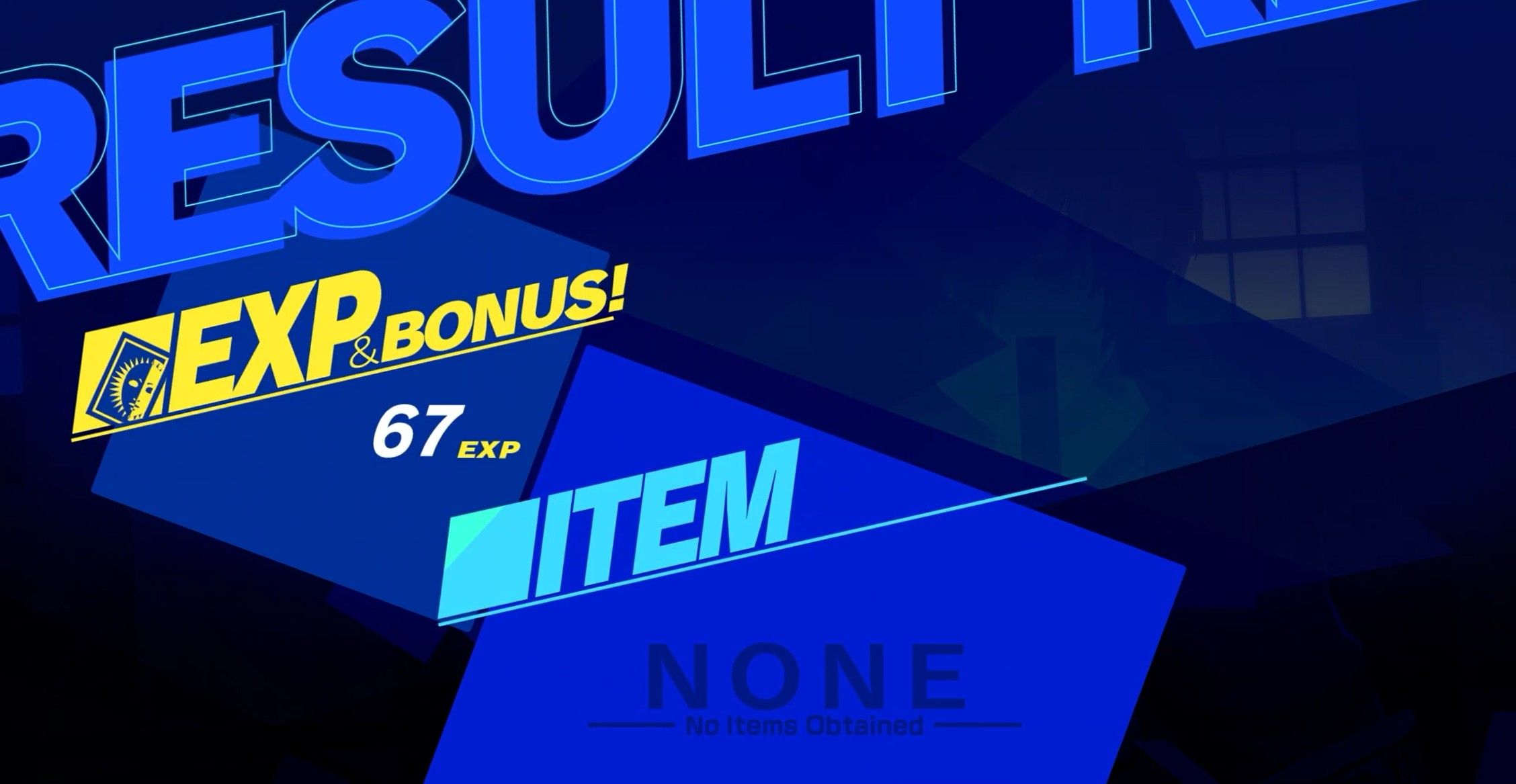 the result screen after a battle persona 3 reload p3r