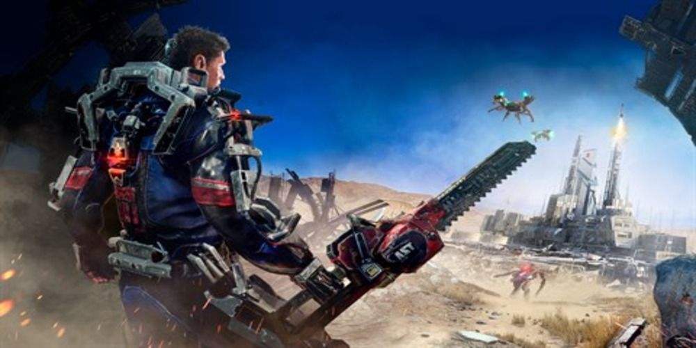 The Hero of The Surge looking out into a wasteland