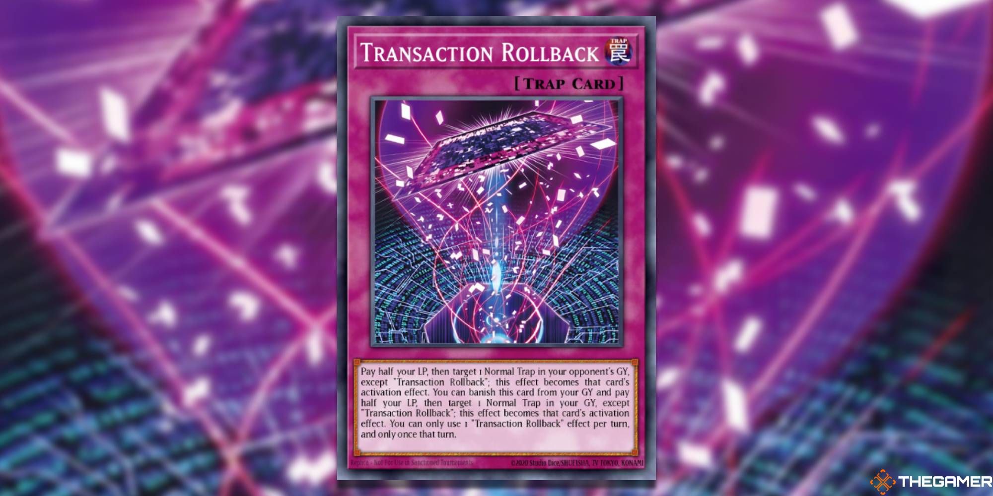 transaction rollback yu-gi-oh maze of millennia full art with gaussian blur