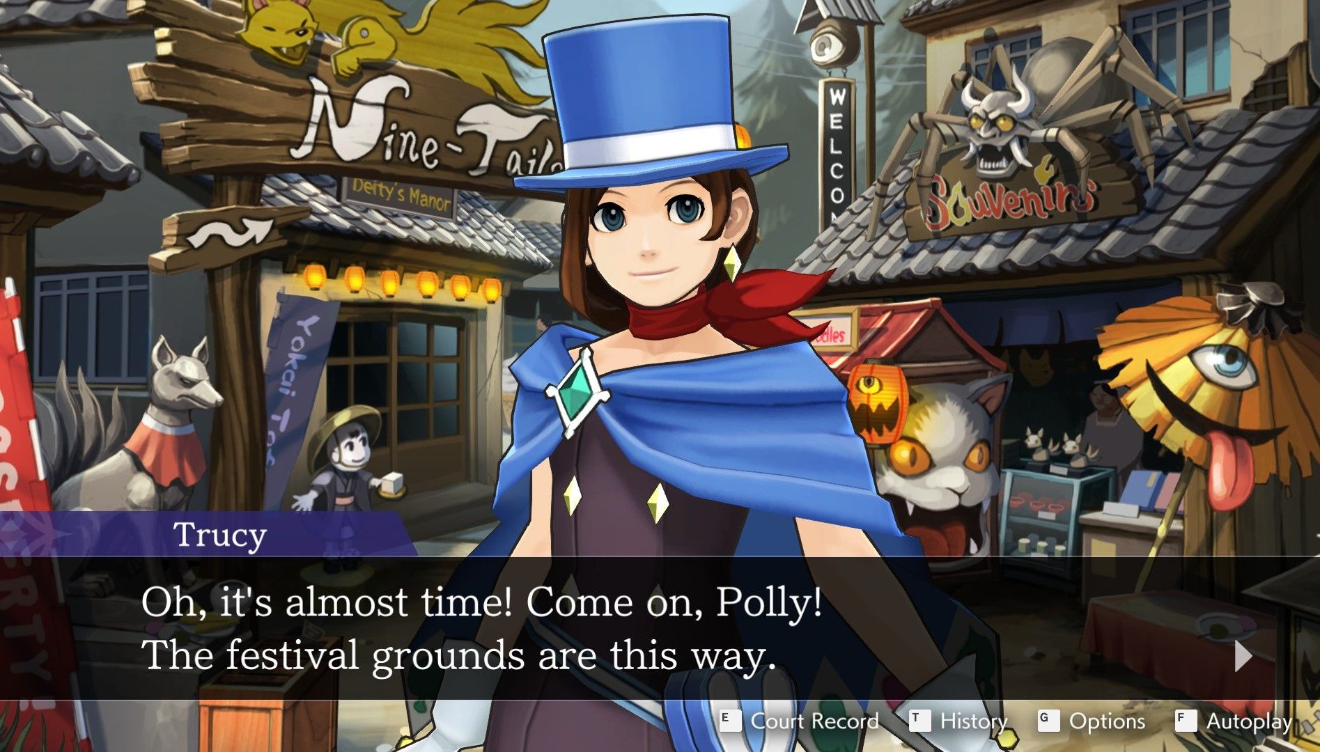 Trucy at the Festival Grounds in Dual Destinies