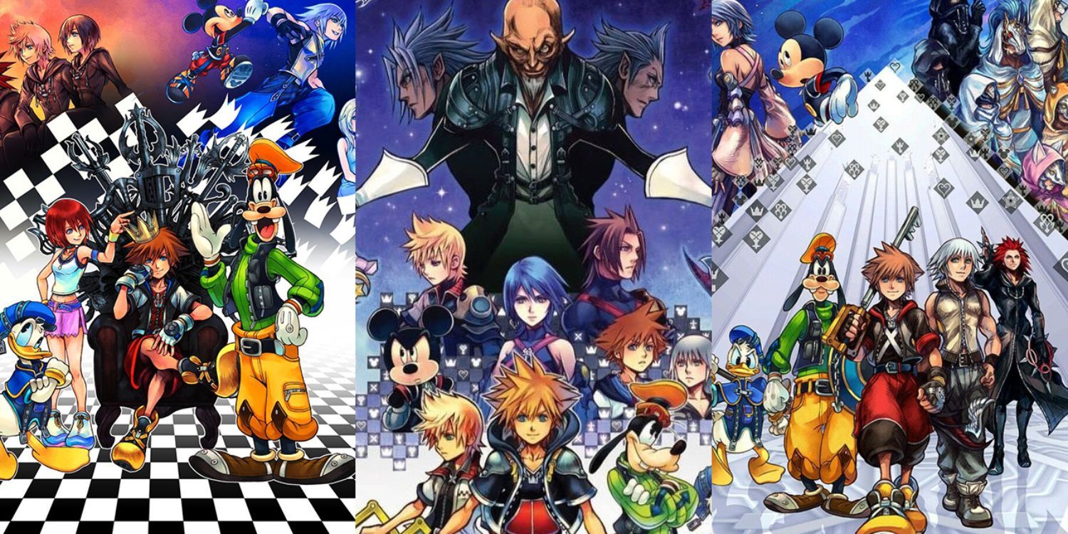 Cover Arts For Kingdom Hearts: The Story So Far, Featuring 1.5, 2.5 and 2.8 Remix Art Works.
