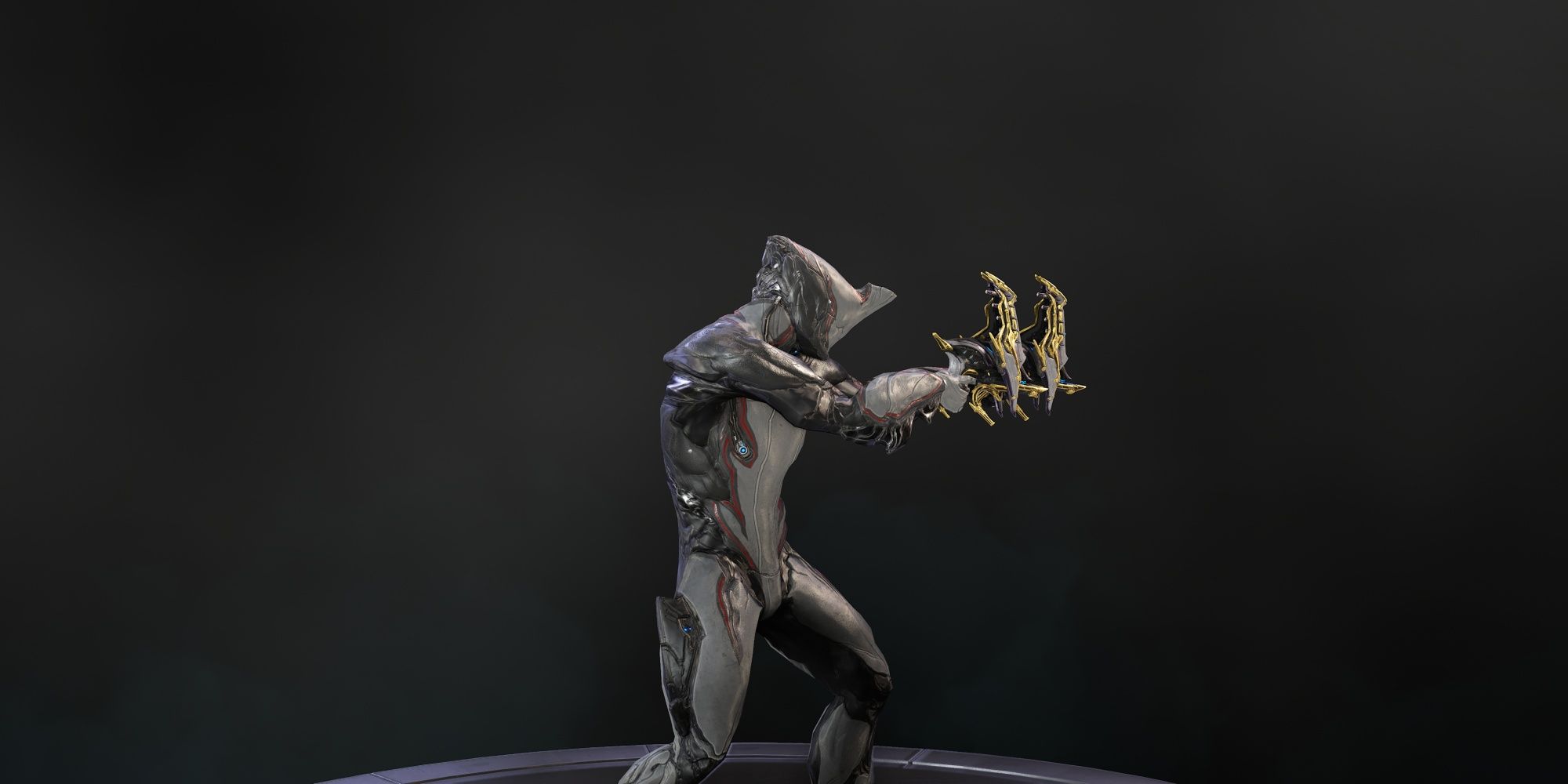 Warframe Excalibur Holding Akarius Prime
