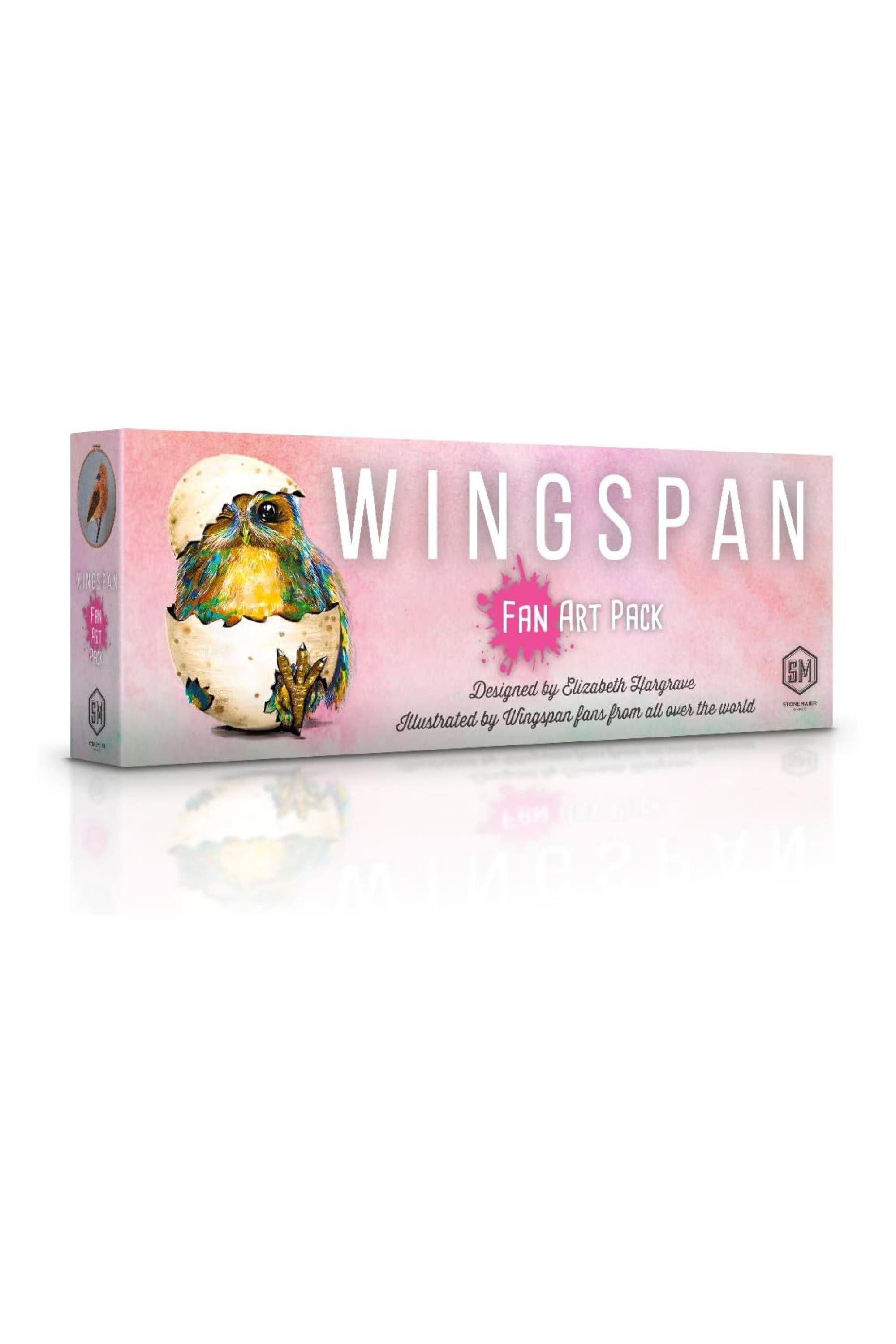 Wingspan Fan Art Pack box featuring a chick in a broken eggshell