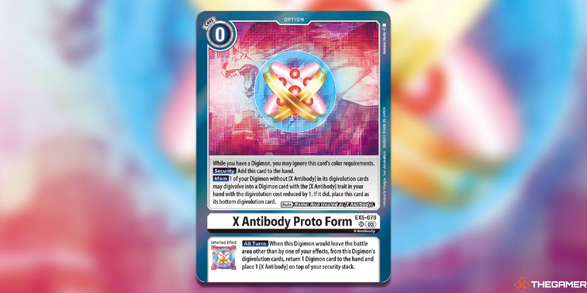 x-antiibody proto form ex4 animal colosseum digimon card game