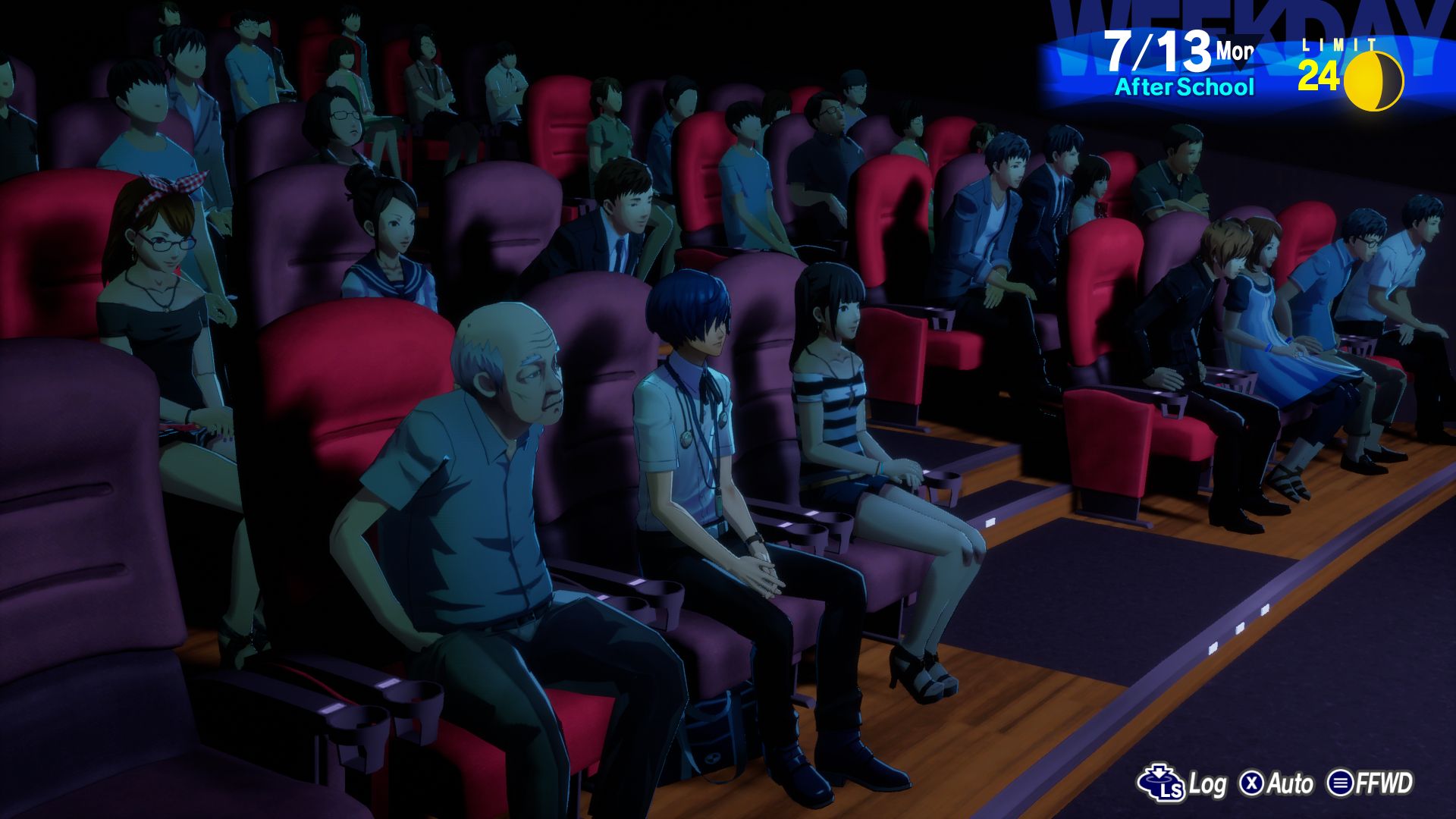 You attend a movie at the Screen Shot.