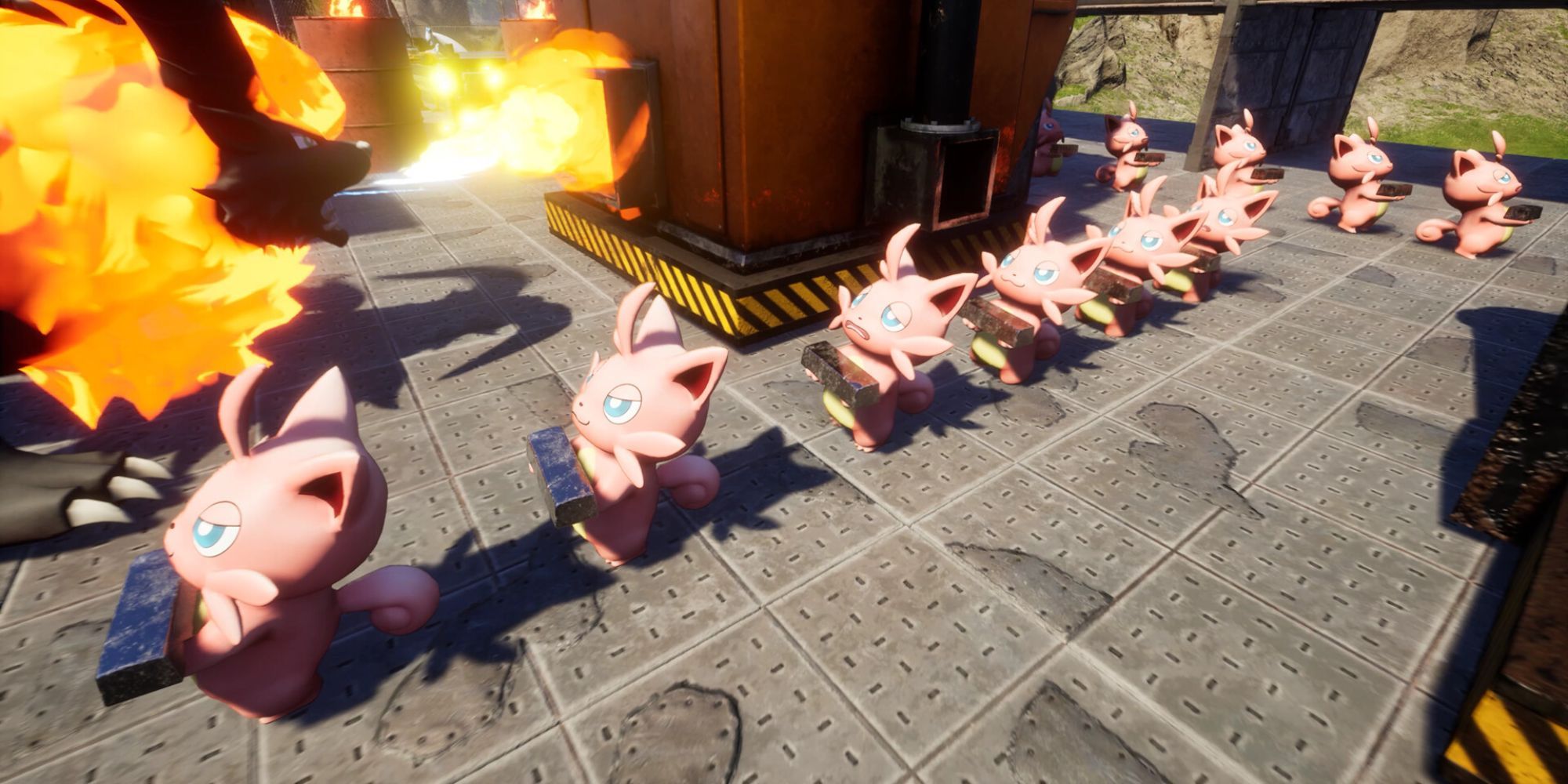A line of Cattiva carrying ingots