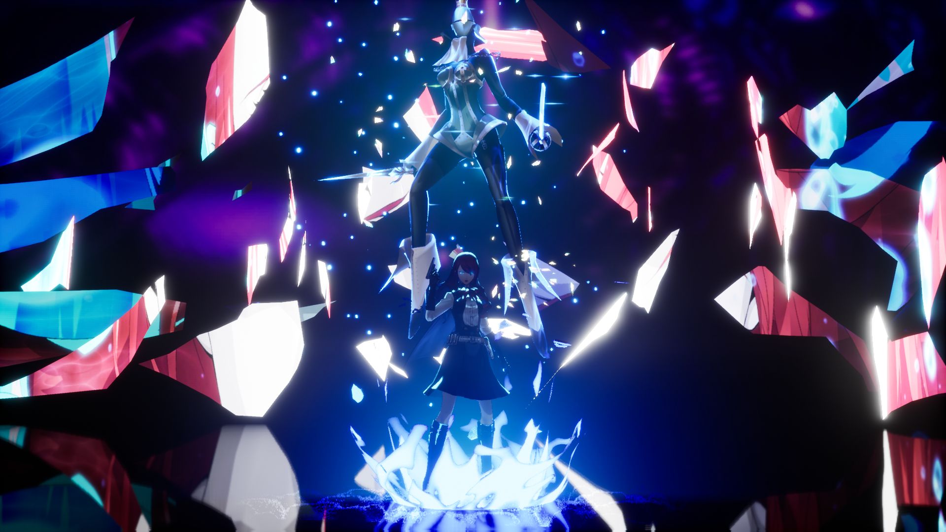 Mitsuru activates her Persona.