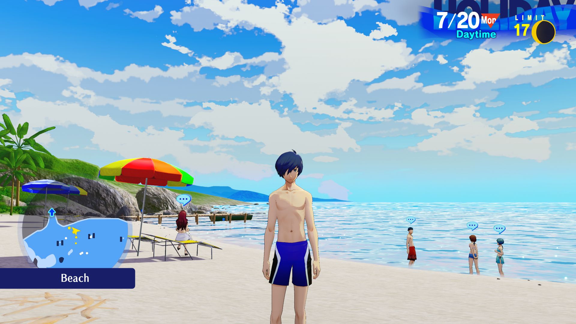 The SEES team relaxes on the beach at Yakushima.