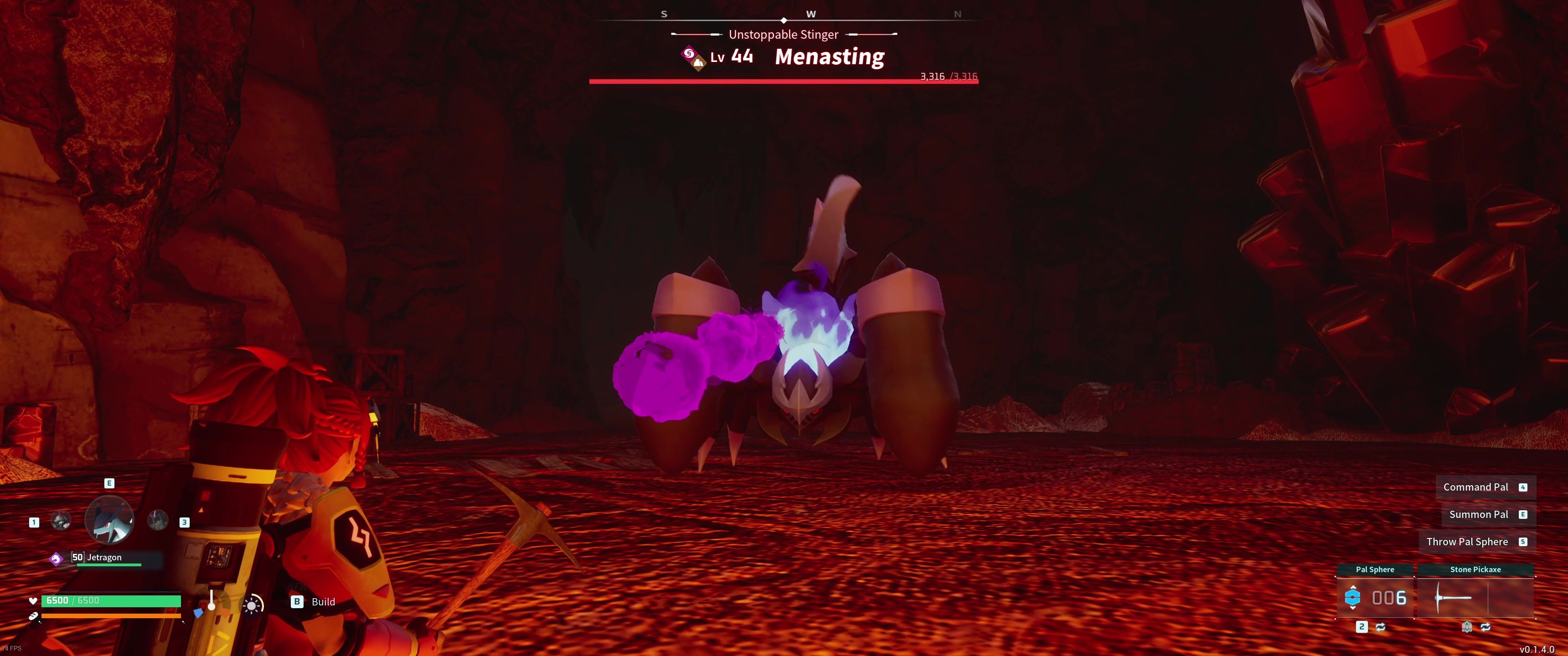 A picture of Palword showing Alpha Boss Menasting using Poison Blast.-1