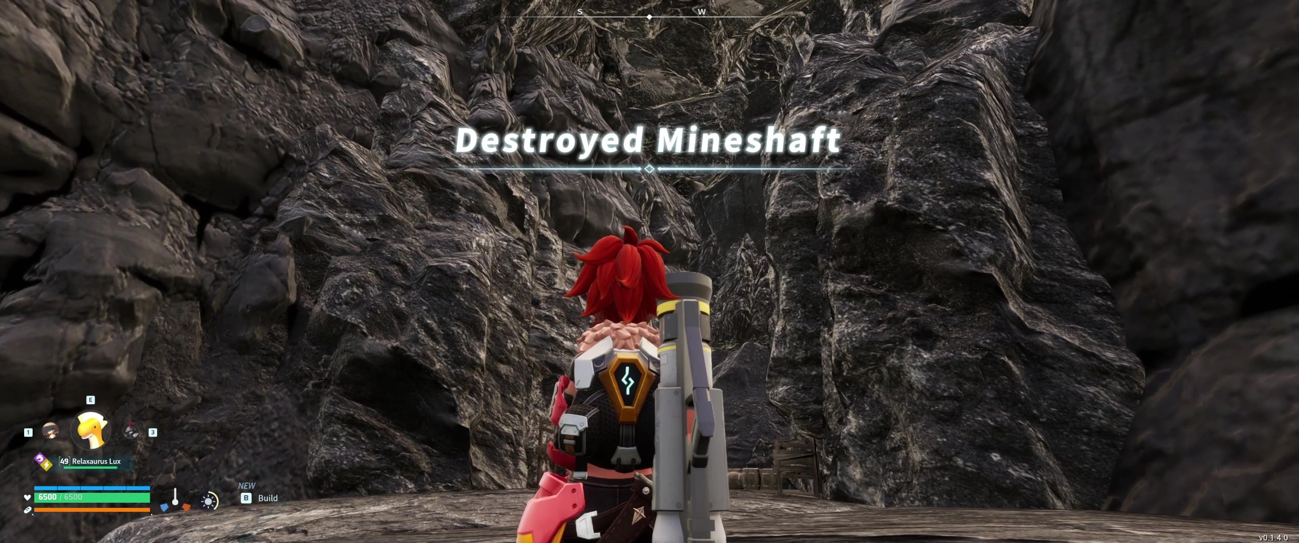 A picture of Palword showing the Destroyed Mineshaft.