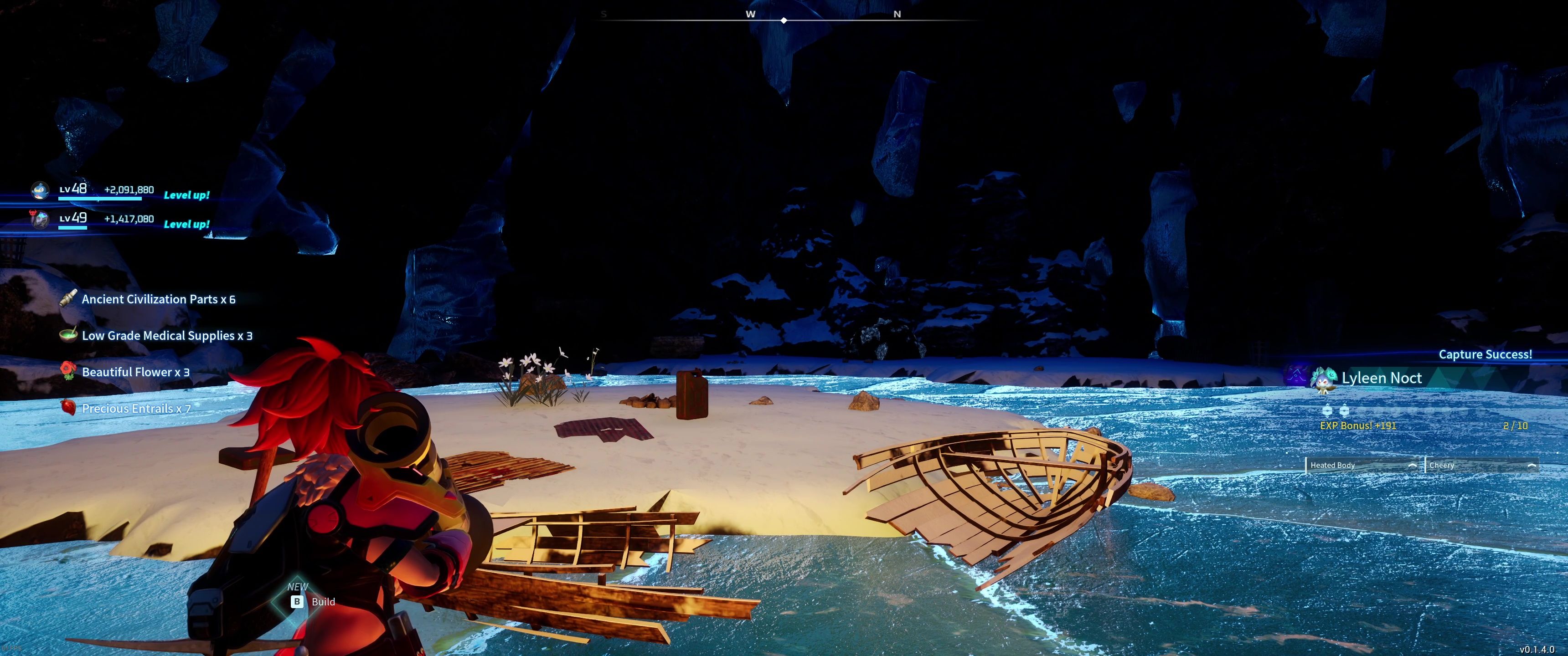 A picture of Palworld showing Alpha Boss Lyleen Noct's rewards.