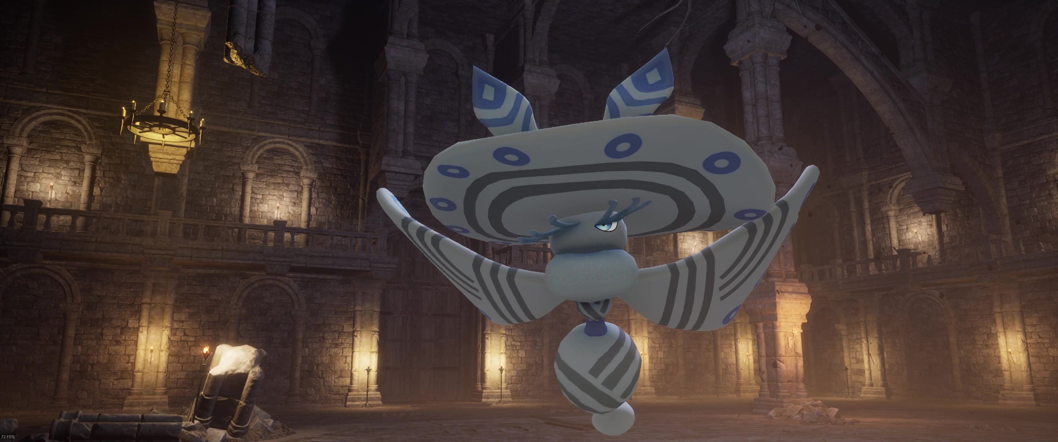 A picture of Palworld showing Alpha Boss Sibelyx preparing to attack.