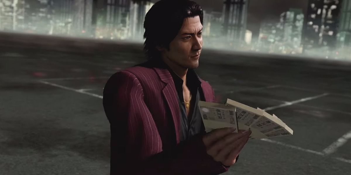 Akiyama, fighting with millions of dollars in Like a Dragon: Infinite Wealth
