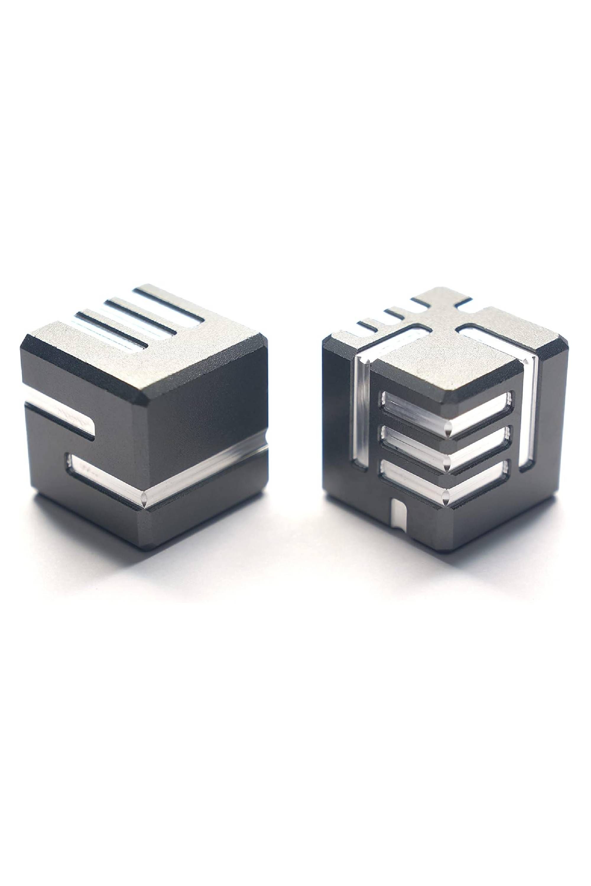 AKO Engraved Line Custom d6 Metal Dice Set