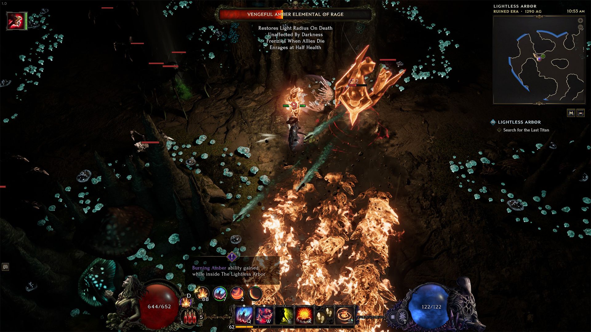 amber elemental enemy for refilling illumination stacks