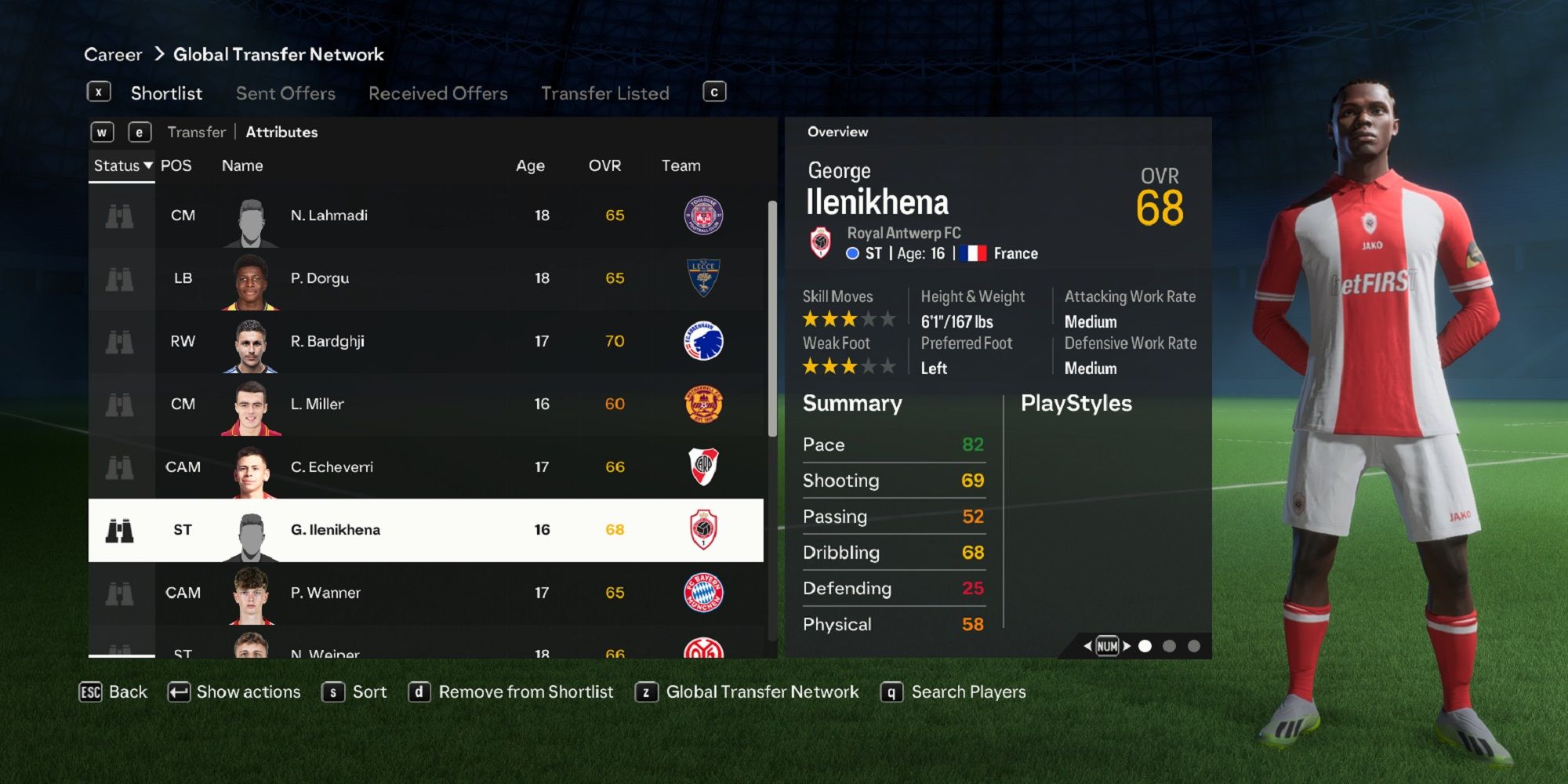 An image of George Ilenikhena in EA Sports FC 24