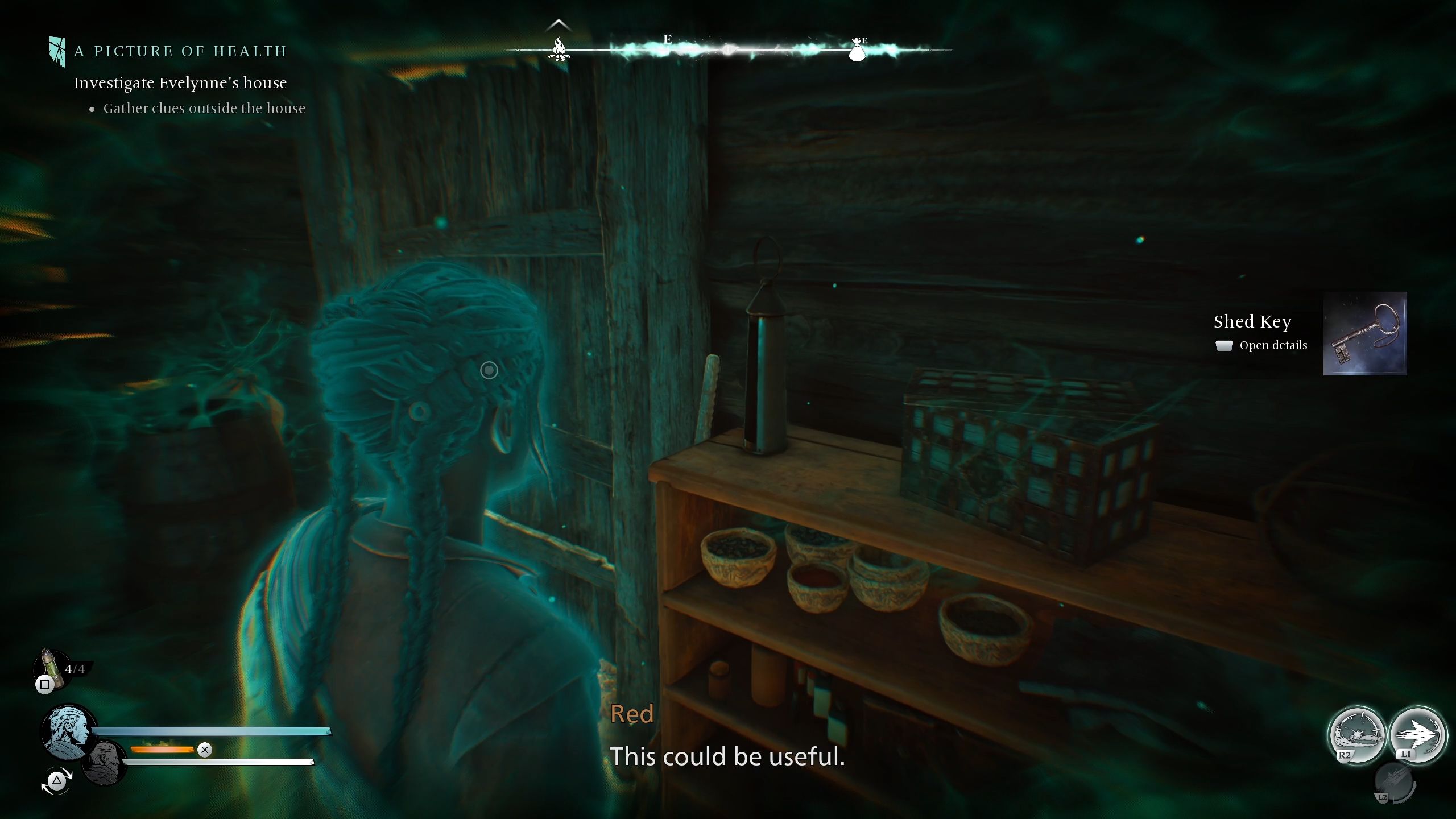 Antea just picked the Shed Key - Banishers Ghosts of New Eden