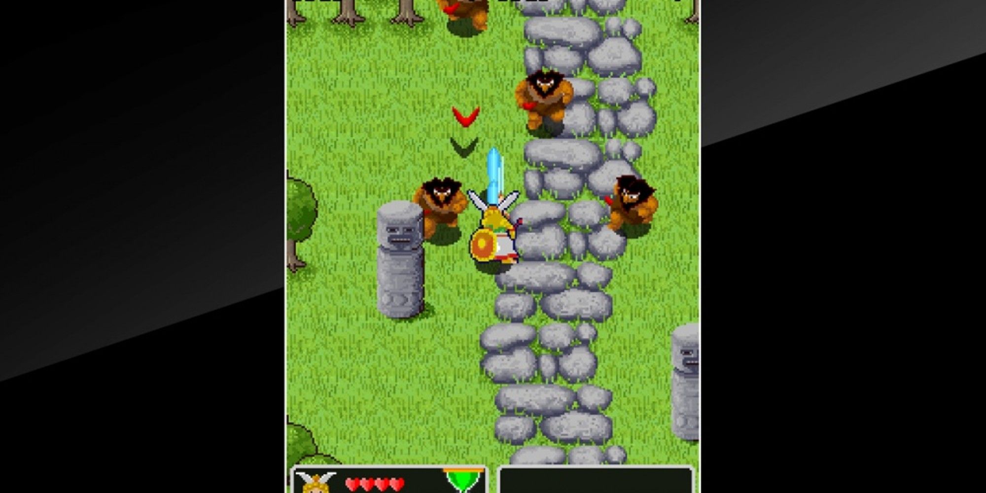 Valkyrie fighting off enemies in a grassy field in The Legend of Valkyrie