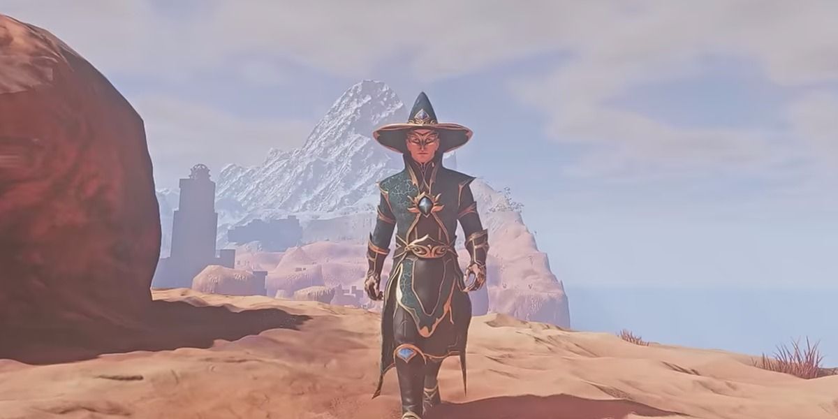 Archmage Armor set shown for Enshrouded