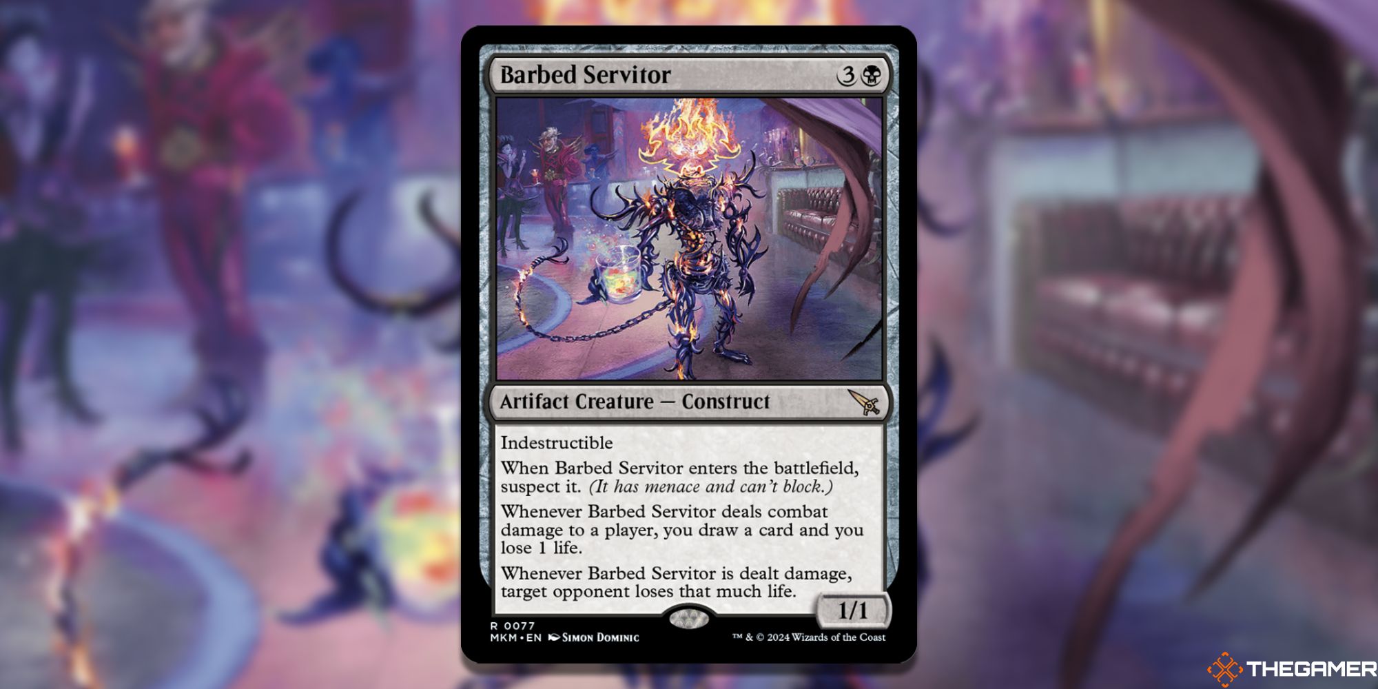 MTG: Barbed Servitor card